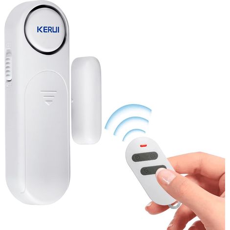 Alarme de Porte, Alarme sans Fil 120dB pour Porte, Fenêtre et Détecteur de Contact avec Télécommande 3 Modes pour la Sécurité (1/5)