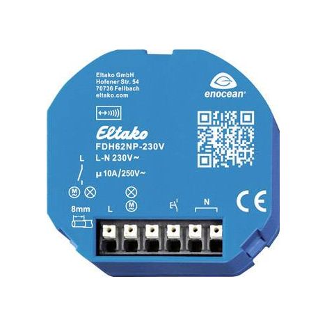 FDH62NP-230V+FTKB-rw Eltako sans fil Actionneur de commutation 1 canal encastré Puissance de coupure (max.) 2500 W Port