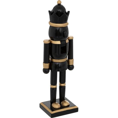 Schiaccianoci oro nero h25 - Feeric lights & christmas