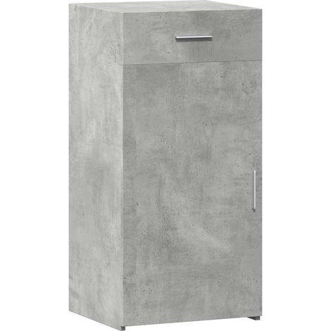 Buffet Meuble de rangement gris béton 45x42,5x93 cm bois d'ingénierie (1/5)