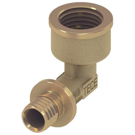 TECEflex Manchon de transition coudé, laiton standard, 768020,