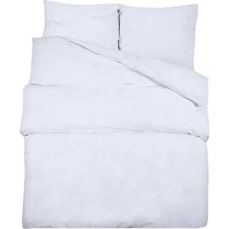 Maison Exclusive - Set Copripiumino Bianco 135x200 cm in Cotone