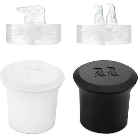 2 bacs à glaçons en silicone