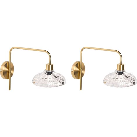 Wandlampe 2er Set MOLINO Gold Metall (1/5)