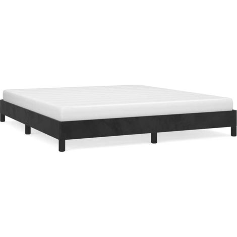 Maison Exclusive - Giroletto senza Materasso Nero 180x200 cm in Velluto (1/5)