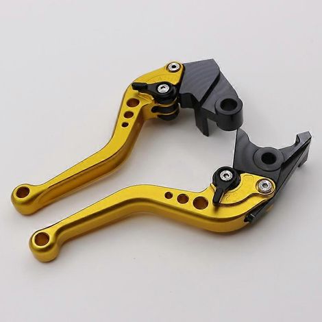 Modifications pour moto Kawasaki Z750 : embrayage de frein réglable en alliage d'aluminium, levier de klaxon au guidon (poignée courte dorée). (1/5)