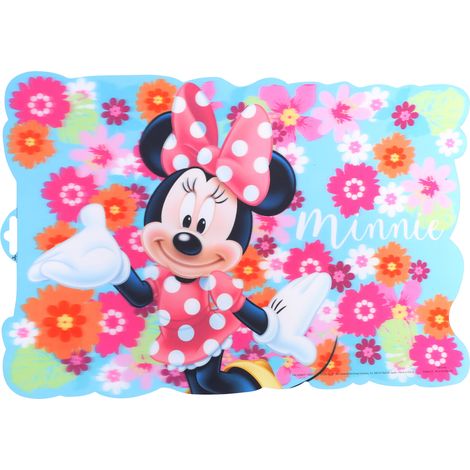 Geformtes Kunststoff-Platzset 43x28cm Minnie Bloom (1/3)