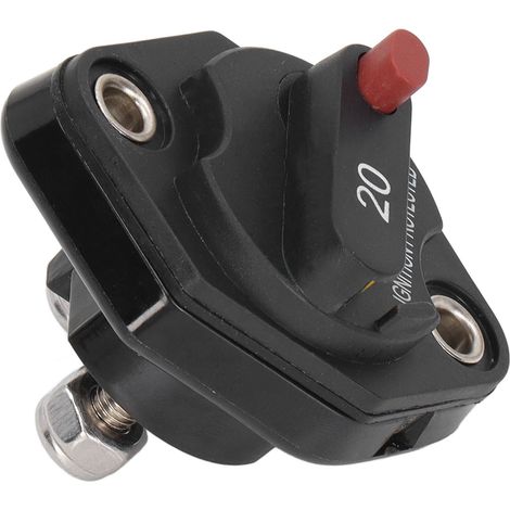Disjoncteur/fusible de protection contre les surintensités étanche avec bouton de réarmement manuel 32 V pour camping-car 20 A (1/5)