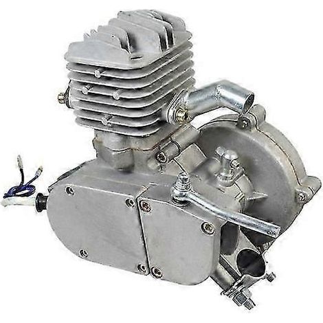 Motor Plateado De 80cc Para Motocicleta, Kit De Motor De Gasolina De 2 Tiempos, Bicicleta De 80cc( )