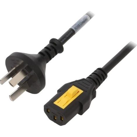 Cable alimentation GB2099 mal vers C13 femelle 2m avec blocage