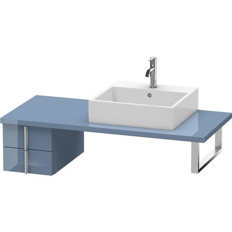 VERO mobile basso consolle 285x300x518mm blu pietra lucida