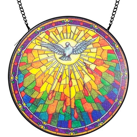 30 cmAttrape-soleil oiseau en vitrail avec fleurs, décoration suspendue fenêtre, cadeau pour maman grand-mère (1/5)