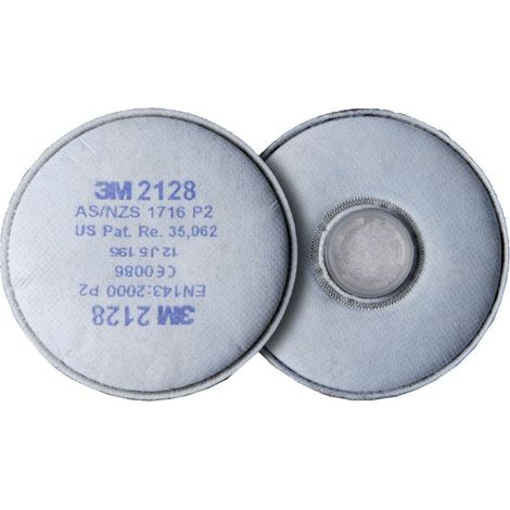 Filtre P2R pour masque série 2000 3M - Sachet de 2 pcs - 3M