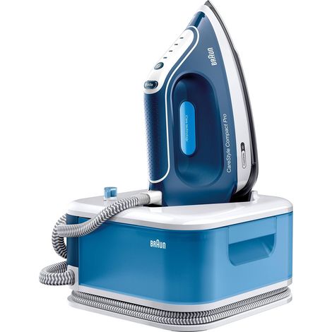 Braun CareStyle Compact Pro IS2565 Ferro da Stiro a Vapore con 5 ANNI DI ASSISTENZA, ECOMODE, Blocco ferro, Stiratura Verticale, Serbatoio acqua removibile 1.5L, 6,5bar, Colpo vapore 430g/min (1/4)