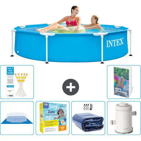 Frame Pool Rund - 244x51 cm - 7-teilig S71
