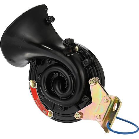Laute 105 dB 12 V/24 V Schwarze Wasserdichte Elektrische Schneckenhupe Lufthupe mit ohrenbetäubendem Klang für Auto Motorrad Tru
