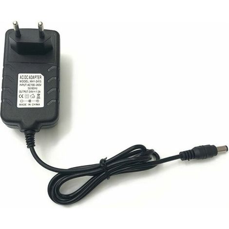 Transformateur pour luminaire 24W 24V 1.5A – Prise 220V à DC 24V – Courant constant pour lampes à ongles LED – IP20 usage intérieur (1/4)