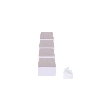 Rehausseur de meuble de 5 cm en acier au carbone, rehausseur robuste pour table et armoire, lot de 4, couleur blanche (1/4)