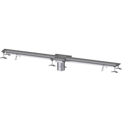 -Schlitzrinne Ferrofix Klebeflansch H: 6 mm, 17x2000 mm, mittig
