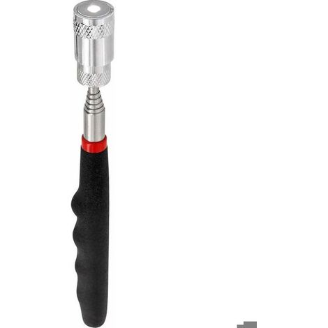 Lampe de poche télescopique à LED avec aimant-3 piles LR44 incluses -Extensible jusqu'à 80 cm - Force de traction magnétique 3,2 kg (1/4)