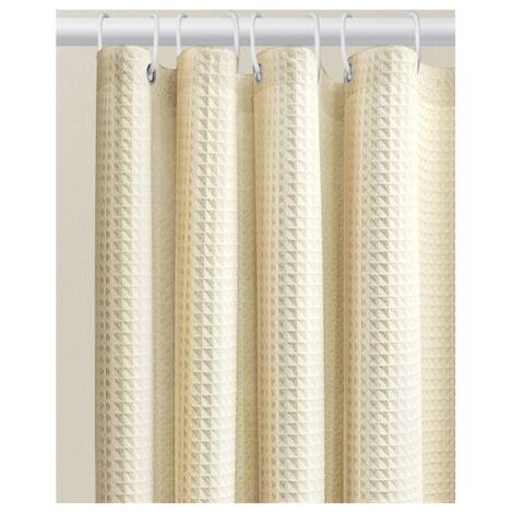 BUNTHAUS 120x180 épaissi jacquard gaufre salle de bain rideau de douche poinçonnage gratuit imperméable couleur unie jacquard rideau de douche (1/4)