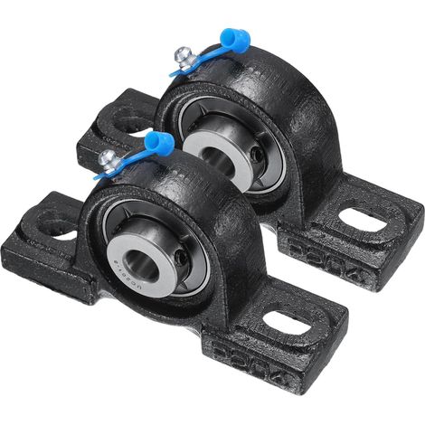 2pcs Paliers de Battement Montés UCP201-8, Palier à Semelle Alésage 1/2" Auto-Alignant en Fonte pour Bride Roulement à Bille de Bloc Roue de Brouette Machine à Axe Imprimante 3D (1/5)