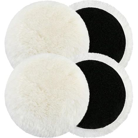 Juego de 4 almohadillas de pulido para coche de 125 mm, kit de pulido para coche, almohadillas de pulido compatibles con almohadillas para lijadoras de coche, almohadilla de pulido rotativa, almohadil (1/5)