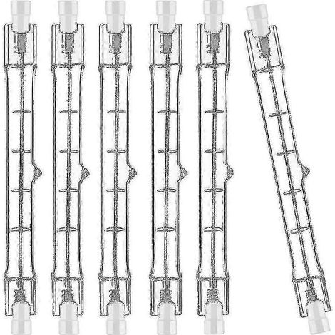 Ampoule halogène R7s 118 mm 200 W 230 V, tige halogène R7s, ampoule halogène R7s à intensité variable, lot de 6 (1/5)