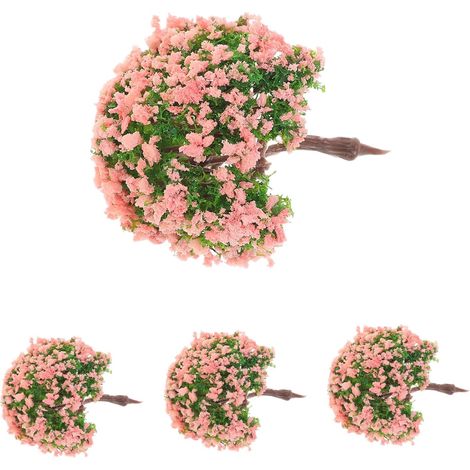 4-Piece Artificial Flower Decorations for Home Office or Centerpiece - Maintenance-Free Potted Plants (1/5)
