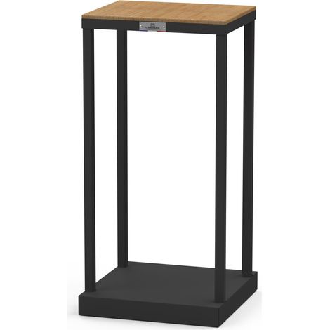 Range-Bûches Actuel Noir 80 cm - LE MARQUIER (1/2)