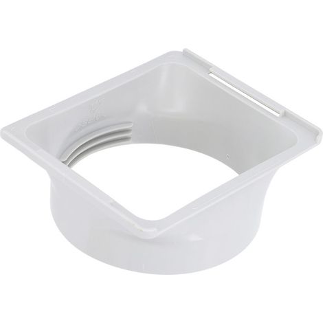 Adaptateur Tuyau Evacuation Climatiseur Portable - Extremite Ronde Et Carree - Filetage Universel - ABS - 150 mm - 1 Unite (1/5)