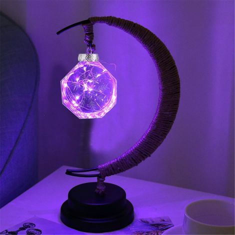 Étoile Décorative En Fer Forgé - Lampe À Led Pour Chambre Et Séjour - Alimentée Par Piles - 1 Pièce (1/2)