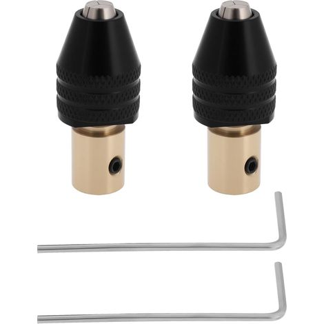 Set mit 2 5-mm-Miniatur-Selbstspannfuttern für elektrische Miniatur-Bohrmaschinen und Schleifmaschinen