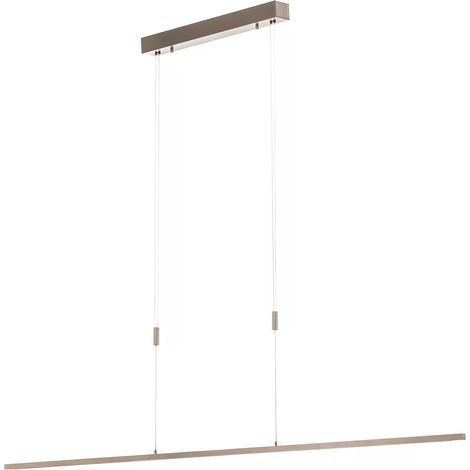 [NEUWERTIG] B-Ware Quitani Led Pendelleuchte Tolu Nickel Länge 158 Cm Pendellampe Lampe Deckenlampe