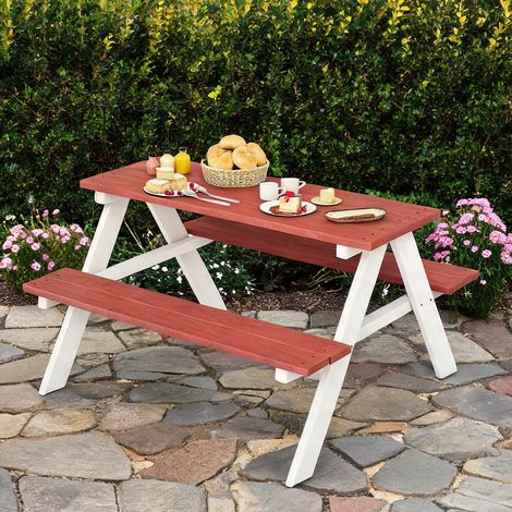 Ensemble table et chaises enfant en bois de Sapin 89 x 79 x 50 cm (1/5)
