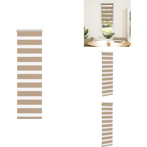 The Living Store Doppelrollo Sandbraun 45x100 cm Stoffbreite 40,9 cm Polyester - Doppelrollo (1/5)