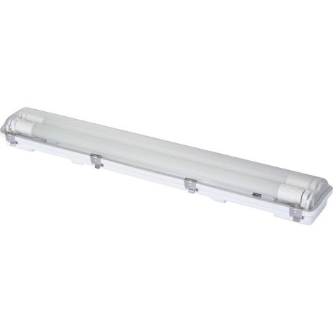 Sygonix Luminaire à LED étanche Tubes LED T8 18 W blanc neutre gris (1/4)