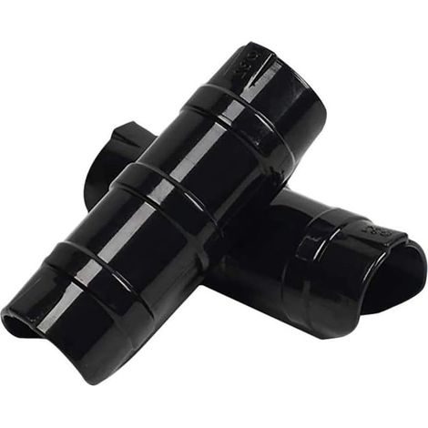 Lot de 20 clips de cadre de serre, pinces pour film de serre, clips de tube pour bâtiments de jardin, clips de film végétal, colliers de serrage pour tube de cadre de tuyau (noir 20 mm) (1/4)