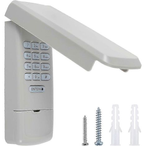 Teclado para abrepuertas de garaje, teclado inalámbrico de entrada sin llave compatible con 877MAX 377LM 977LM, teclado inalámbrico sin llave y caja fuerte.