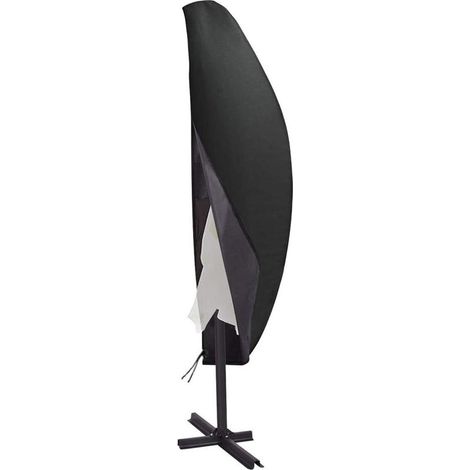 Housse de Protection pour Parasol, Parasol de Jardin/Parapluie de Cantilever Couverture avec Fermeture à Glissière, 420D Oxford Imperméable/Anti-UV avec Sac de Rangement (205x57x48x25cm) (1/5)