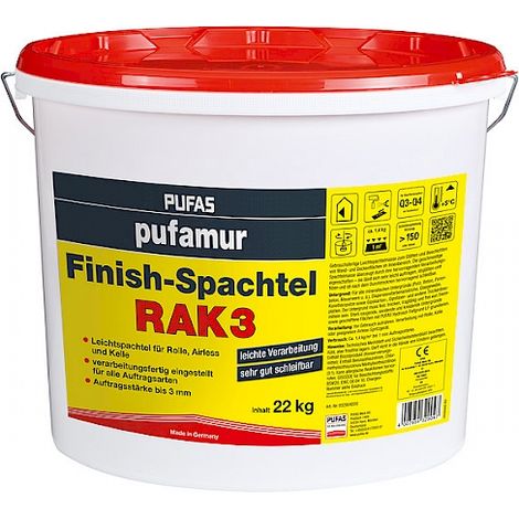 Pufas Pufamur Finish-Spachtel 22kg 32904000