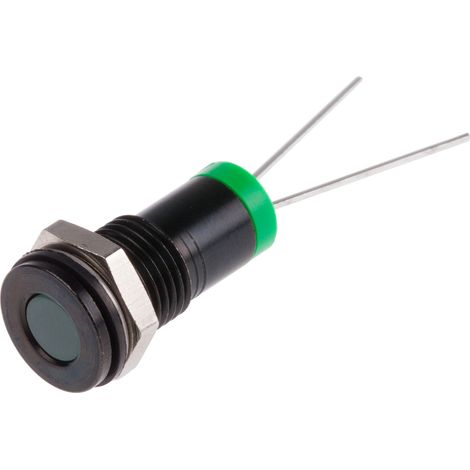 Voyant LED lumineux Vert RS PRO, dia. 8mm, 2V c.c., IP67 ( Prix pour 1 )