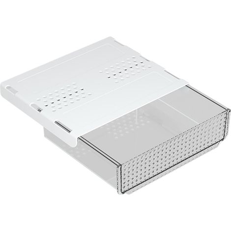 Tiroir Sous Bureau - Organisateur Transparent Sous Établi - Fixation Adhésive Sans Perçage - 23,7 x 20 x 5,8 cm - 1 Pièce (1/5)