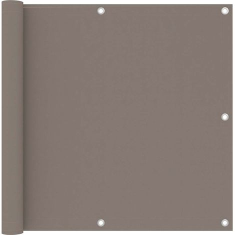 Balkon-Sichtschutz Taupe 90x300 cm Oxford-Gewebe