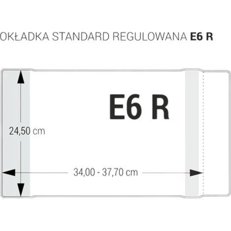 Copertura standard Biurfol regolabile E6 incolore 245 x 340 - 377 mm 25 pezzi (1/4)