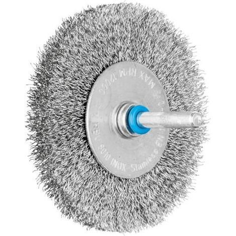 Brosse plate sur tige PFERD RBU 8010/6 100 mm inox 0,20 mm (1/5)