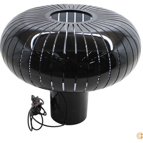 [GEBRAUCHT] B-Ware Malindo Tischleuchte Teresa LED Lampe dimmbar schwarz Kunststoff 43cm Höhe 50cm (1/2)