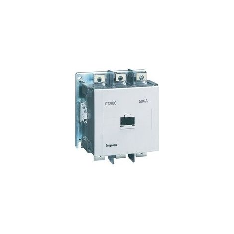 Contacteur de puissance 500A 3P contact 2NO+2NF (2F + 2O) 200V-240V AC/DC bornes vis Lexic CTX3 800 LEGRAND 416336