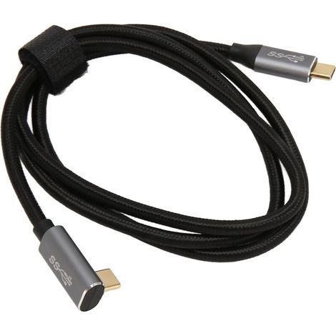 Câble USB C à 90 Degrés 100W USB 3.1 Gen 2 10Gbps pour Steam Deck, 50cm (1/5)