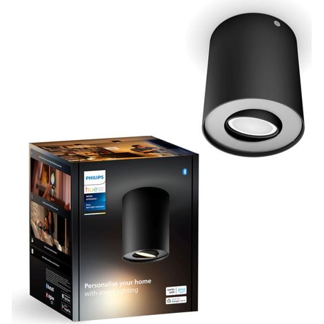 Extension Spot Plafond + Ampoule, Noir (1/5)
